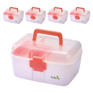Fullicon 護立康 雙層家庭保健醫藥箱 FB003 粉色, 5個