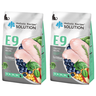 Holistic Recipe SOLUTION 耐吉斯 成幼貓化毛配方無穀乾糧 E9, 化毛, 2.04kg, 2袋