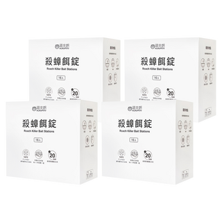 HUKUROU 福來朗 殺蟑餌錠 一錠滅蟑 大小蟑螂皆有效, 16入, 4盒, 3g