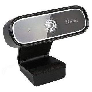 infotec 英富達 網路視訊攝影機 1080P高清畫質, INF-IP-V12, 黑色