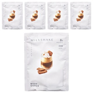BODY GOALS 白奶昔 阿薩姆紅茶拿鐵 110卡路里 零反式脂肪 5克纖維, 30g, 5包