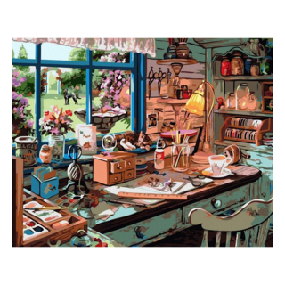 ArtLife 藝術生活 數字油畫DIY DT099 50 x 40cm, 愛的工作室, 1盒