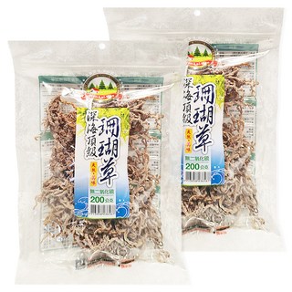 旺來旺 深海頂級珊瑚草 天然美味 無二氧化硫, 200g, 2包