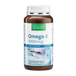 Sanct Bernhard 聖伯納德 Omega-3 魚油膠囊 1000mg, 120顆, 1罐