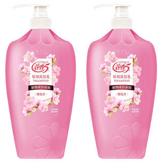 花香5 原效洗髮乳 乾燥受損髮質適用 櫻花香, 1.1kg, 2瓶