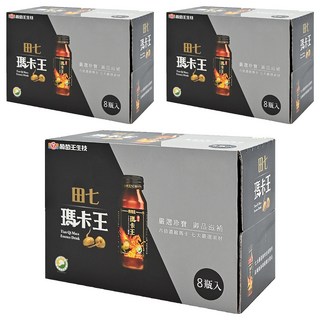 葡萄王 田七瑪卡王精華飲, 60ml, 8瓶, 3盒