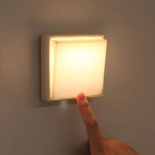 홈플래닛 토글 스위치 무드등, 크림 화이트