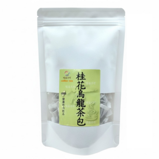 啡茶不可 桂花烏龍茶包 淡雅桂花香氣 搭配純濃烏龍 茶湯濃醇甘甜 上班族健康無糖茶飲, 3.5g, 20包, 1袋