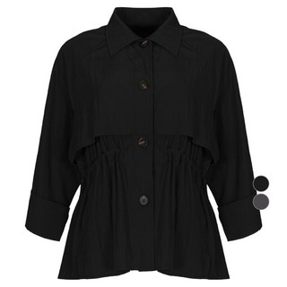 BURU N JUDY 女款抽繩風衣短夾克 BORIJK501B