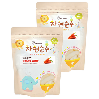 MB BABY 萌寶寶 大米餅 4個月以上, 胡蘿蔔, 20g, 2包