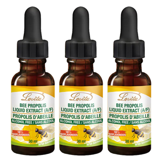Lovita 愛維他 加拿大蜂膠滴液，50%天然蜂膠，18%生物類黃酮，無酒精無防腐劑，30ml, 3瓶