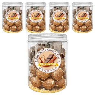 DIN OPPA 法式可可小泡芙, 80g, 5罐