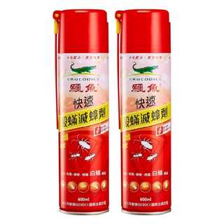 鱷魚 快速殺螨滅蟑劑, 600ml, 2瓶