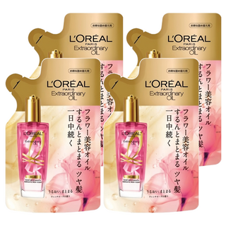 L'OREAL PARiS 巴黎萊雅 台灣公司貨 金緻護髮精油玫瑰精華補充包, 90ml, 4包