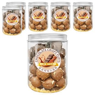 DIN OPPA 法式可可小泡芙, 80g, 6罐