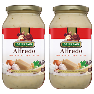 SAN REMO 頂級麵醬 義式白醬, 480g, 2罐