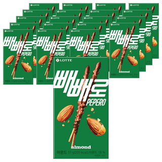 빼빼로 아몬드, 37g, 20개
