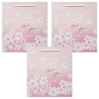 德德小品集 禮品袋 Set 粉色 Thank You, 浪漫櫻姿, 3個