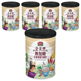 馬玉山 全天然無加糖 紅藜麥黑芝麻飲, 400g, 5罐