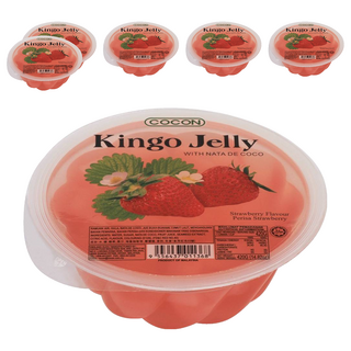 COCON 可康 大杯草莓果凍 含椰果, 420g, 6個