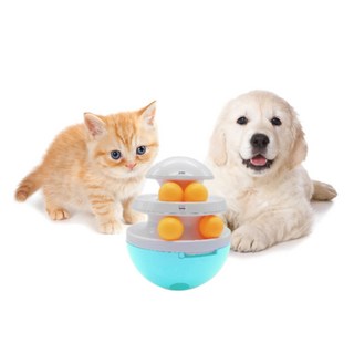 Goodin 寵物不倒翁軌道球玩具 L號, 1個, 藍色