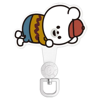 OVERDIGI 360旋轉掛繩墊片-XAP熊熊 適用於市面上全包式硬質背板手機殼, 熊熊, 1個