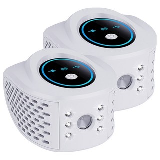 OMG 大功率驅鼠器 超聲波驅蟲二合一 白色, 2個, 45g