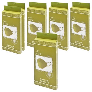 久富餘 KF94韓版4層立體醫療口罩 雙鋼印, 嗆辣山葵, 10片, 6盒