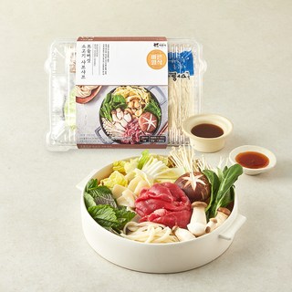 바른식 모듬버섯 소고기 샤브샤브 밀키트 2인분, 1.205kg, 1개