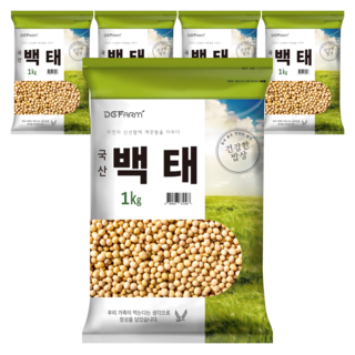 건강한밥상 국산 백태, 1kg, 5개