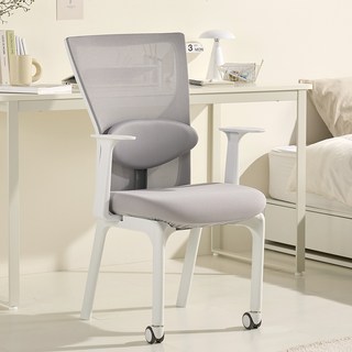 체어스코 허리 편한 학생 책상 공부의자 엘리트 허리받침세트, 스톤그레이