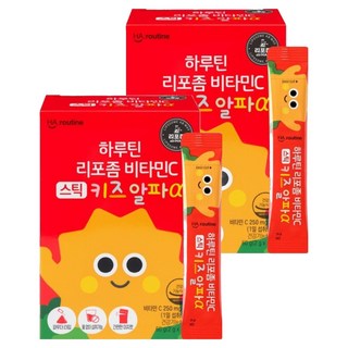 하루틴 키즈 리포좀 비타민C 스틱 알파 30p, 60g, 2개