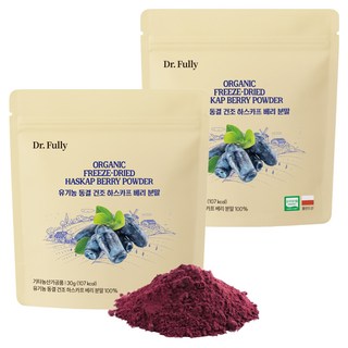 Dr.Fully 100%有機冷凍乾燥沙棘莓粉, 2個, 30g
