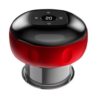 智能多檔位液晶加熱刮痧儀 CP-8型號 12檔吸力可調 Type-C充電接口, 紅色, 1個