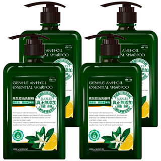 a'rin 氧潤 高效控油洗髮精 胺基酸界面活性劑 100% 精油配方 控油調理頭皮健康環境, 520ml, 4瓶