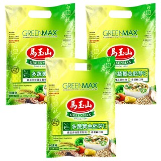 馬玉山 多蔬黃金胚芽E 沖泡粉 嚴選多種蔬菜穀物 香濃鹹口味, 35g, 10包, 3袋