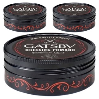 GATSBY 經典後梳髮油, 80g, 3罐