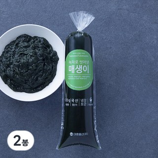 녹차로 씻어낸 매생이, 120g, 2봉