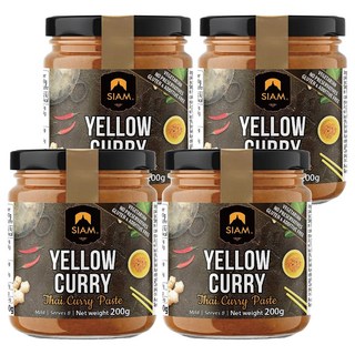 deSIAM 泰式黃咖哩膏, 200g, 4罐
