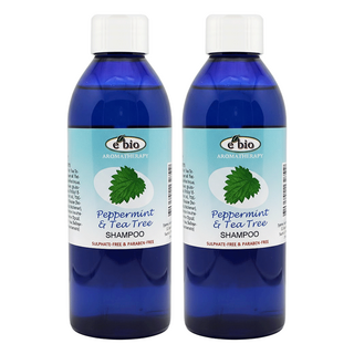 e'bio 去屑洗髮精 略涼配方 茶樹+薄荷, 200ml, 2瓶