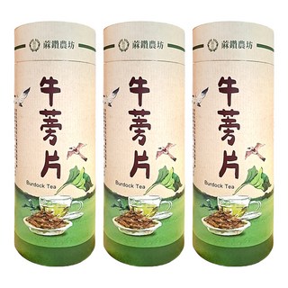 蔴鑽農坊 牛蒡茶片罐, 400g, 3罐