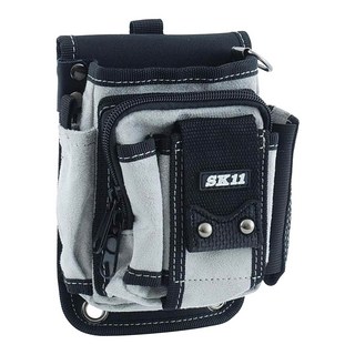 日本藤原SK11 SMP系列多機能型小方包SMP-3 灰色 輕巧耐用, 125 x 180 x 110mm