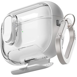 누아트 맥세이프 마그네틱 스탠드 거치대 락 범퍼 케이스, 화이트, 1개, 에어팟 프로 3