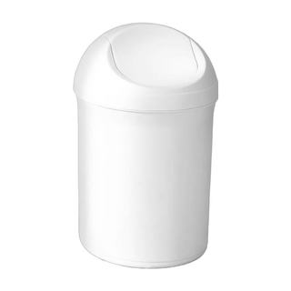 Changsin Living Blanc 半橢圓搖蓋垃圾桶 7L, 白色