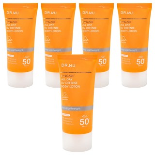DR.WU 達爾膚 全日清爽身體防曬乳, 80ml, 5入