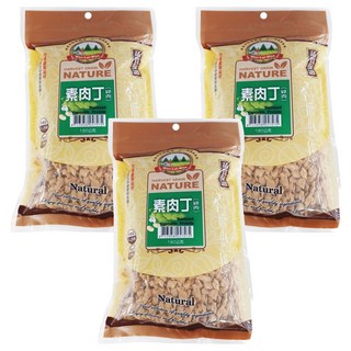 WON LAI WON 旺來旺 素肉丁 (碎肉) 全素 Harvest Grain Nature, 180g, 3包