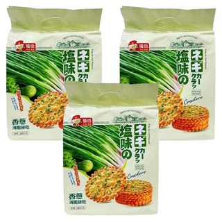 福伯 香蔥薄脆餅, 酥香口感, 260g, 3包