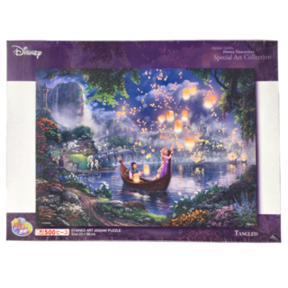 Tenyo 拼圖 魔髮奇緣長髮公主 500片 迪士尼 Disney 特殊藝術收藏, 多色, 1盒
