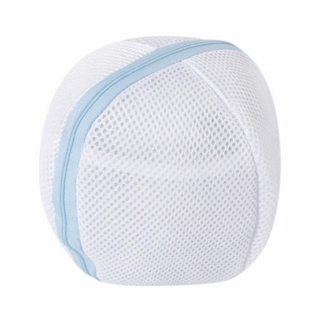 球型對開內衣洗衣袋 17 x 17cm, 1個, 藍色