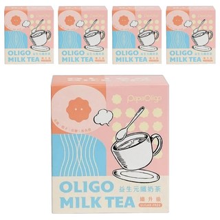 Papa Oligo 糖老爹 益生元 纖奶茶 高纖 減糖 輕卡, 20g, 5盒